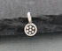 Sterling silver flower charm, 6 Pieces, (8094-TH)